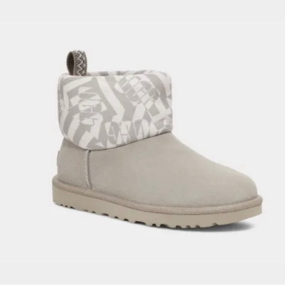 Classic Mini Jersey Stripe Ugg Boots - Picture 2 of 10